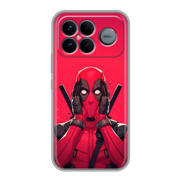 Силиконовый чехол на Poco F8 Ultra с принтом Дедпул Deadpool