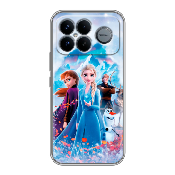 Силиконовый чехол на Poco F8 Ultra с принтом Холодное сердце Frozen