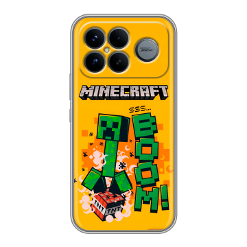 Силиконовый чехол на Poco F8 Ultra с принтом Майнкрафт Minecraft Силиконовый чехол на Poco F8 Ultra с принтом Майнкрафт Minecraft