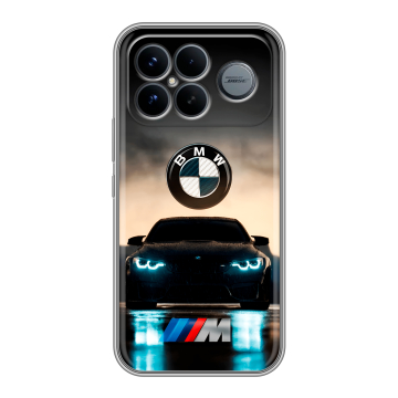 Силиконовый чехол на Poco F8 Ultra с принтом БМВ BMW Силиконовый чехол на Poco F8 Ultra с принтом БМВ BMW