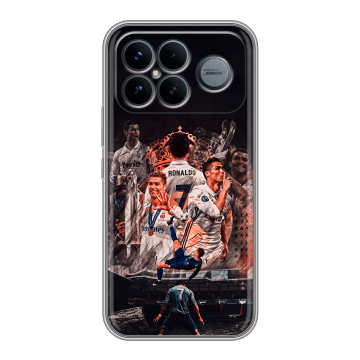 Силиконовый чехол на Poco F8 Ultra с принтом Реал Роналдо Real Ronaldo Силиконовый чехол на Poco F8 Ultra с принтом Реал Роналдо Real Ronaldo