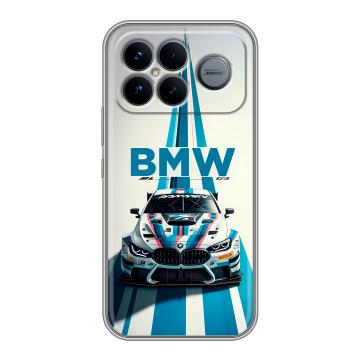 Силиконовый чехол на Poco F8 Ultra с принтом БМВ BMW Силиконовый чехол на Poco F8 Ultra с принтом БМВ BMW