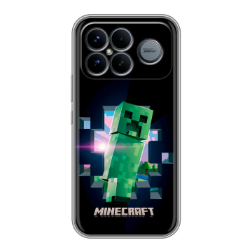 Силиконовый чехол на Poco F8 Ultra с принтом Майнкрафт Minecraft Силиконовый чехол на Poco F8 Ultra с принтом Майнкрафт Minecraft