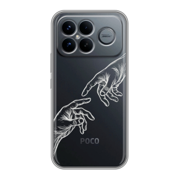 Силиконовый чехол на Poco F8 Ultra с принтом Сотворение мира