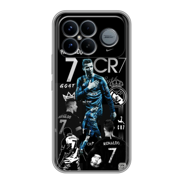Силиконовый чехол на Poco F8 Ultra с принтом Реал Роналдо