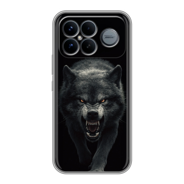 Силиконовый чехол на Poco F8 Ultra с принтом Волк