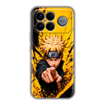 Силиконовый чехол на Poco F8 Ultra с принтом Naruto Наруто