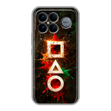 Силиконовый чехол на Poco F8 Ultra с принтом Squid Game Игра кальмара