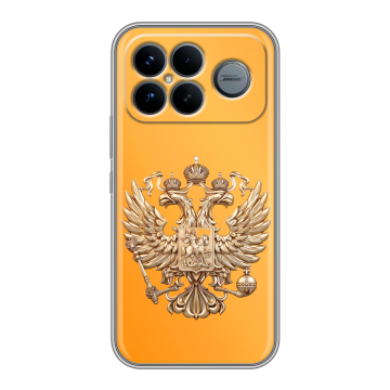 Силиконовый чехол на Poco F8 Ultra с принтом Герб Флаг России