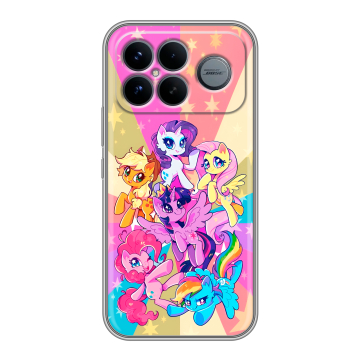 Силиконовый чехол на Poco F8 Ultra с принтом My little pony Дружба чудо