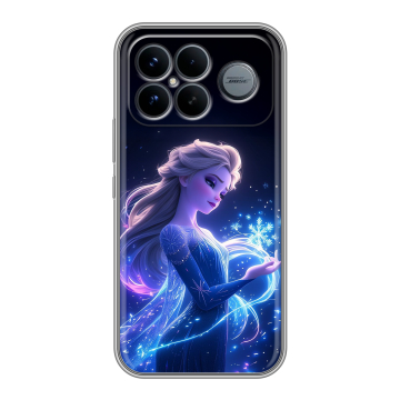 Силиконовый чехол на Poco F8 Ultra с принтом Холодное сердце Frozen