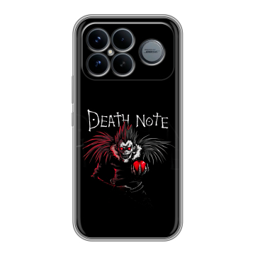 Силиконовый чехол на Poco F8 Ultra с принтом Death note Тетрадь смерти