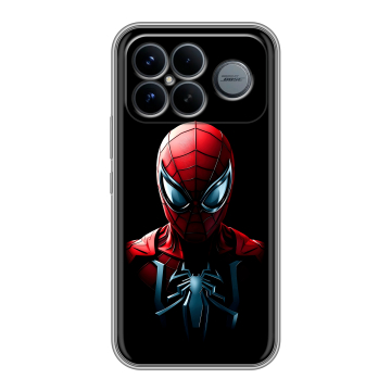 Силиконовый чехол на Poco F8 Ultra с принтом Spiderman Человек паук