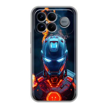 Силиконовый чехол на Poco F8 Ultra с принтом IronMan Железный человек