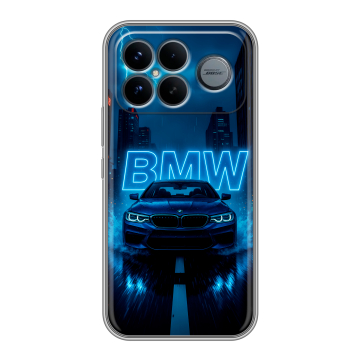 Силиконовый чехол на Poco F8 Ultra с принтом BMW БМВ