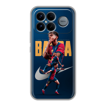 Силиконовый чехол на Poco F8 Ultra с принтом Барселона Barca Yamal Силиконовый чехол на Poco F8 Ultra с принтом Барселона Barca Yamal