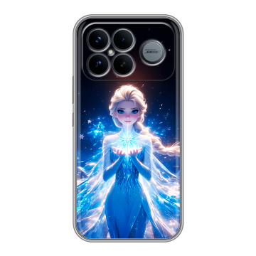 Силиконовый чехол на Poco F8 Ultra с принтом Холодное сердце Frozen Силиконовый чехол на Poco F8 Ultra с принтом Холодное сердце Frozen