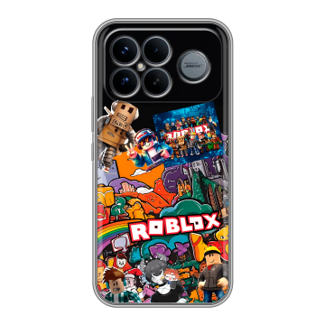 Силиконовый чехол на Poco F8 Ultra с принтом Roblox Роблокс Силиконовый чехол на Poco F8 Ultra с принтом Roblox Роблокс