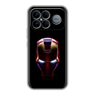Силиконовый чехол на Poco F8 Ultra с принтом IronMan Железный человек Силиконовый чехол на Poco F8 Ultra с принтом IronMan Железный человек