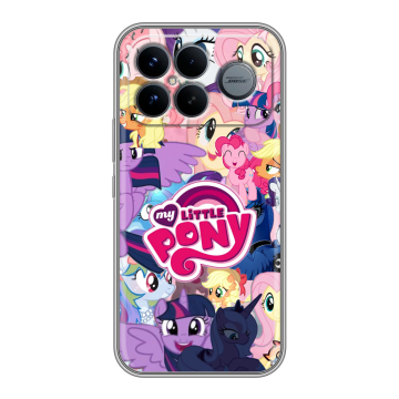 Силиконовый чехол на Poco F8 Ultra с принтом My little pony Дружба чудо Силиконовый чехол на Poco F8 Ultra с принтом My little pony Дружба чудо