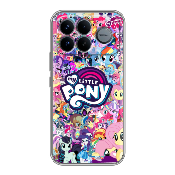Силиконовый чехол на Poco F8 Ultra с принтом My little pony Дружба чудо Силиконовый чехол на Poco F8 Ultra с принтом My little pony Дружба чудо