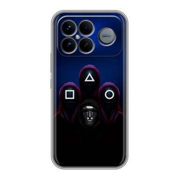 Силиконовый чехол на Poco F8 Ultra с принтом Игра Кальмара Силиконовый чехол на Poco F8 Ultra с принтом Игра Кальмара