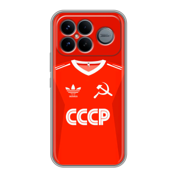 Силиконовый чехол на Poco F8 Ultra с принтом Флаг Герб СССР Силиконовый чехол на Poco F8 Ultra с принтом Флаг Герб СССР