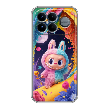 Силиконовый чехол на Poco F8 Ultra с принтом Labubu Лабубу Силиконовый чехол на Poco F8 Ultra с принтом Labubu Лабубу