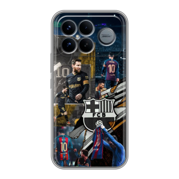 Силиконовый чехол на Poco F8 Ultra с принтом Messi Barcelona Силиконовый чехол на Poco F8 Ultra с принтом Messi Barcelona