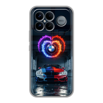 Силиконовый чехол на Poco F8 Ultra с принтом BMW БМВ Силиконовый чехол на Poco F8 Ultra с принтом BMW БМВ