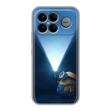 Силиконовый чехол на Poco F8 Ultra с принтом Миньоны Силиконовый чехол на Poco F8 Ultra с принтом Миньоны