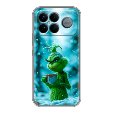 Силиконовый чехол на Poco F8 Ultra с принтом Новый год гринч Силиконовый чехол на Poco F8 Ultra с принтом Новый год гринч
