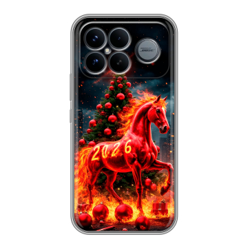 Силиконовый чехол на Poco F8 Ultra с принтом Новый год Силиконовый чехол на Poco F8 Ultra с принтом Новый год