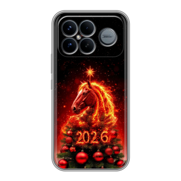 Силиконовый чехол на Poco F8 Ultra с принтом Новый год Силиконовый чехол на Poco F8 Ultra с принтом Новый год