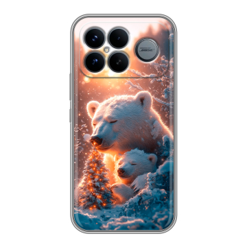 Силиконовый чехол на Poco F8 Ultra с принтом Новый год Силиконовый чехол на Poco F8 Ultra с принтом Новый год