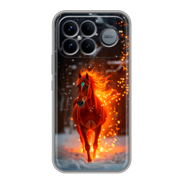 Силиконовый чехол на Poco F8 Ultra с принтом Новый год Силиконовый чехол на Poco F8 Ultra с принтом Новый год