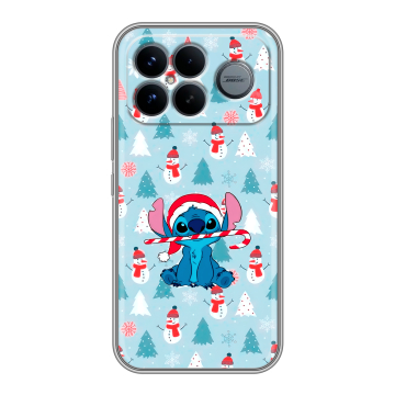Силиконовый чехол на Poco F8 Ultra с принтом Стич Новый год Силиконовый чехол на Poco F8 Ultra с принтом Стич Новый год