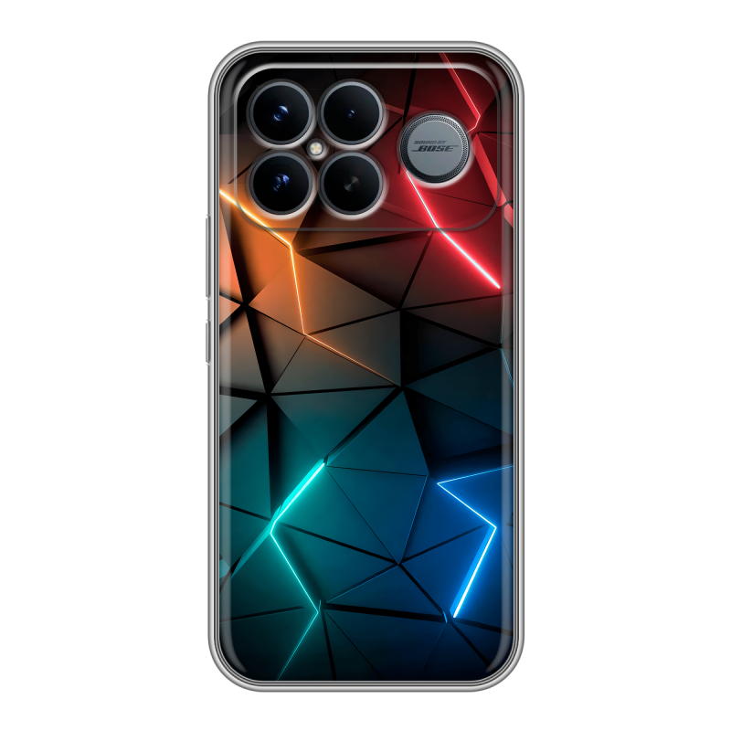 Силиконовый чехол на Poco F8 Ultra с принтом Абстракция неон Силиконовый чехол на Poco F8 Ultra с принтом Абстракция неон