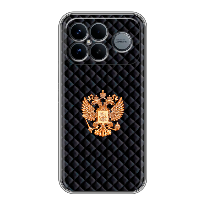 Силиконовый чехол на Poco F8 Ultra с принтом Герб России принт Силиконовый чехол на Poco F8 Ultra с принтом Герб России принт