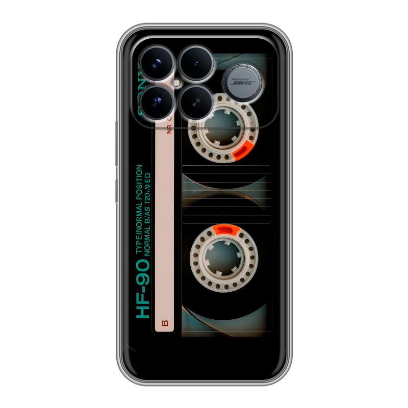 Силиконовый чехол на Poco F8 Ultra с принтом Кассета Силиконовый чехол на Poco F8 Ultra с принтом Кассета