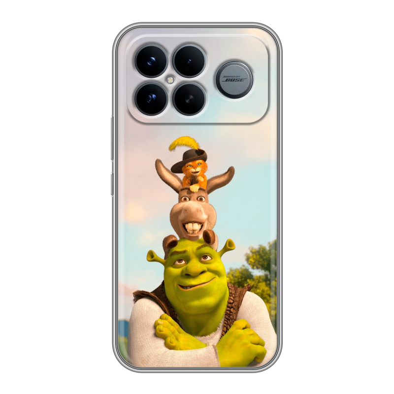 Силиконовый чехол на Poco F8 Ultra с принтом Шрек Shrek Силиконовый чехол на Poco F8 Ultra с принтом Шрек Shrek