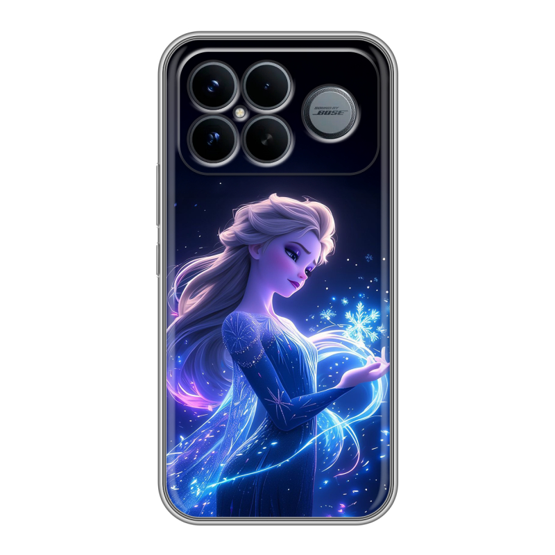 Силиконовый чехол на Poco F8 Ultra с принтом Холодное сердце Frozen Силиконовый чехол на Poco F8 Ultra с принтом Холодное сердце Frozen
