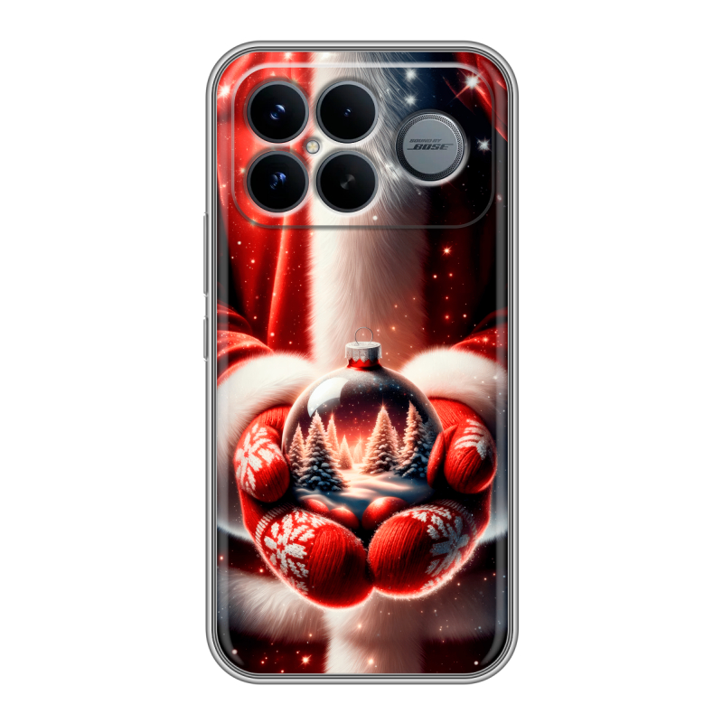 Силиконовый чехол на Poco F8 Ultra с принтом Новый год Силиконовый чехол на Poco F8 Ultra с принтом Новый год