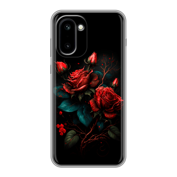 Силиконовый чехол на OnePlus 15R с принтом Розы красные Силиконовый чехол на OnePlus 15R с принтом Розы красные