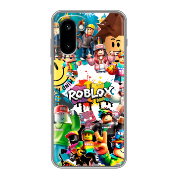 Силиконовый чехол на OnePlus 15R с принтом Roblox Роблокс