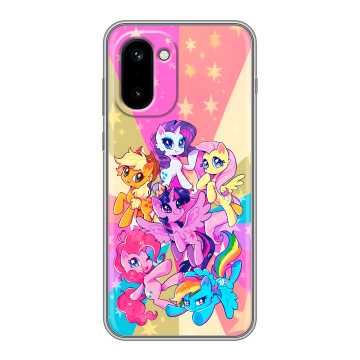 Силиконовый чехол на OnePlus 15R с принтом My little pony Дружба чудо
