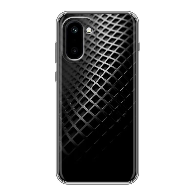Силиконовый чехол на OnePlus 15R с принтом Текстура металла Силиконовый чехол на OnePlus 15R с принтом Текстура металла