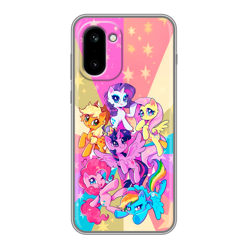 Силиконовый чехол на OnePlus 15R с принтом My little pony Дружба чудо Силиконовый чехол на OnePlus 15R с принтом My little pony Дружба чудо