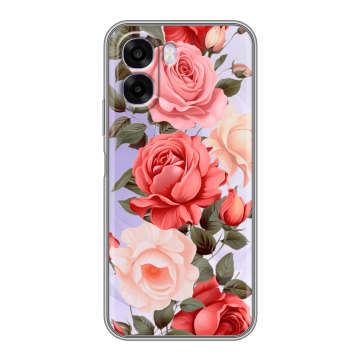 Силиконовый чехол на OPPO A6x с принтом Розы Силиконовый чехол на OPPO A6x с принтом Розы