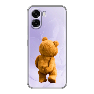 Силиконовый чехол на OPPO A6x с принтом Медведь